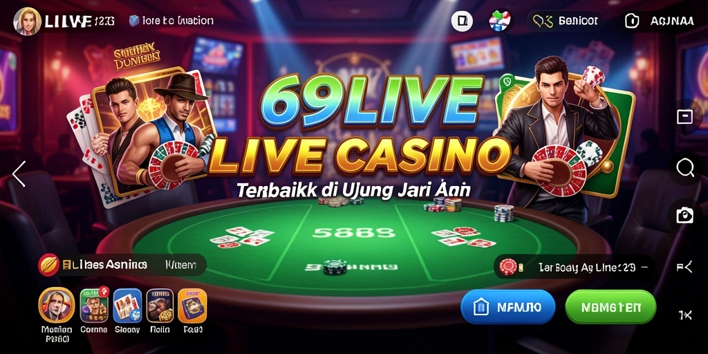 Tampilan gameplay Live Casino yang mendebarkan dan interaktif.