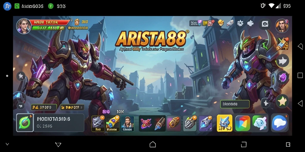 Screenshot ARISTA88 menampilkan antarmuka pengguna yang sederhana dan mudah digunakan.