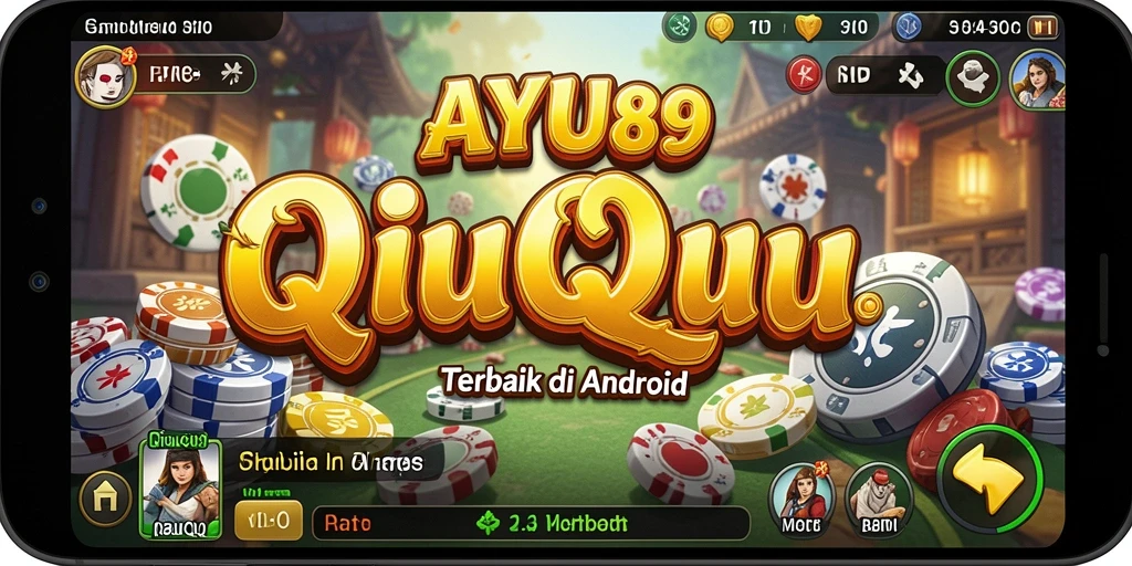 Screenshot AYU89 menunjukkan aksi intens permainan QiuQiu.