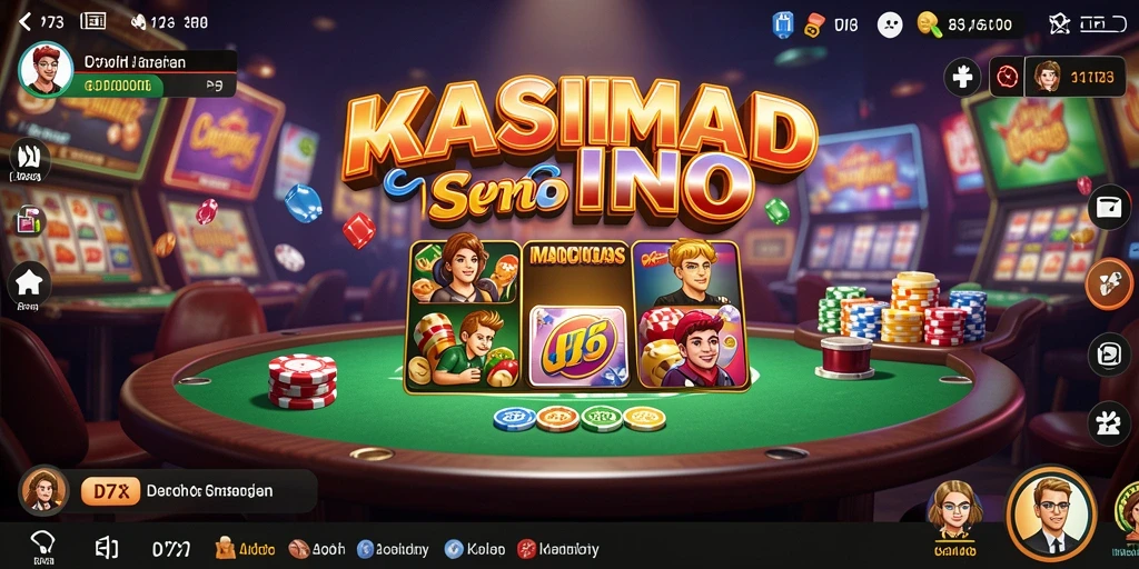 Screenshot D73 menampilkan gameplay Kasino yang menarik dan interaktif.