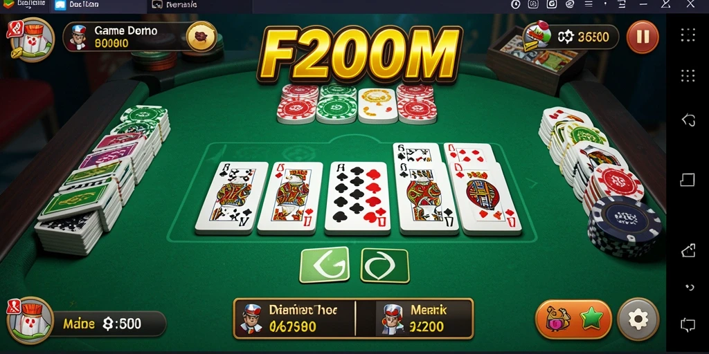 Tampilan gameplay F200M yang seru dan interaktif.