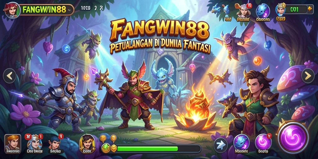 Tampilan gameplay seru dan menantang di FANGWIN88.