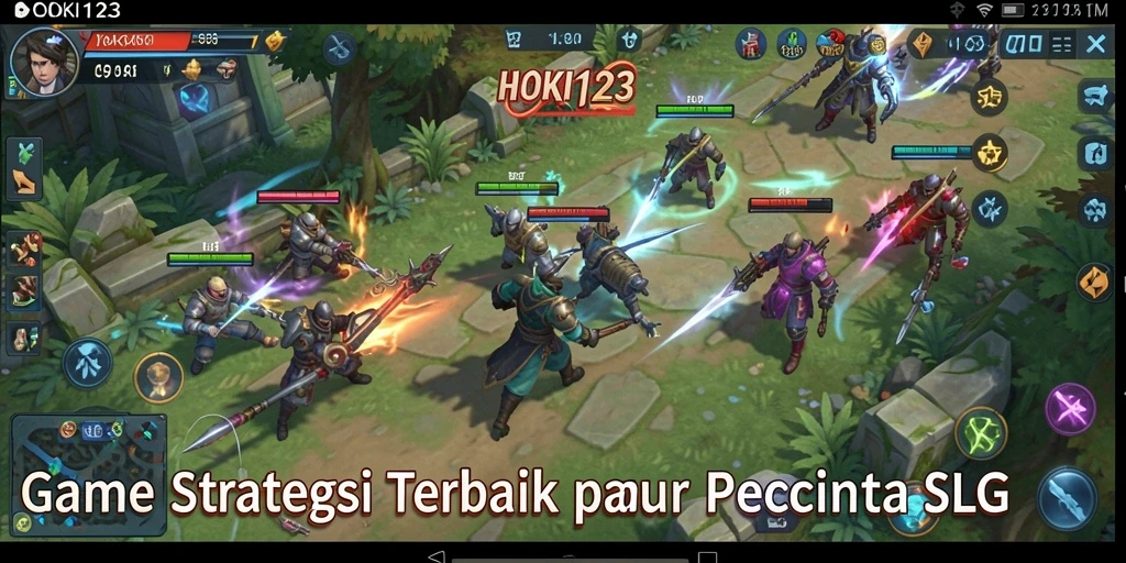Screenshot dari gameplay HOKI123 yang menampilkan pertempuran strategis.