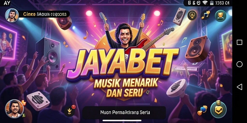 Tangkapan layar JAYABET menampilkan gameplay musik yang dinamis dan seru.