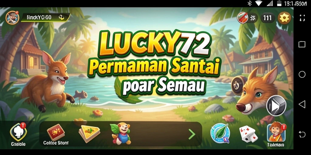 Tampilan gameplay LUCKY72 yang seru dan penuh warna.