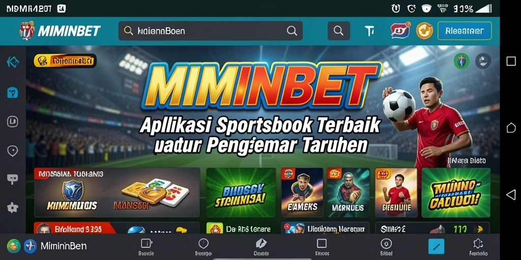Tampilan antarmuka MIMINBET yang menarik dan fungsional.