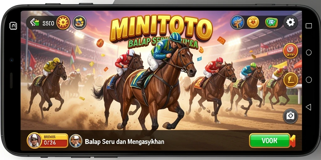 Tampilan gameplay balap yang seru dan mendebarkan di MINITOTO.