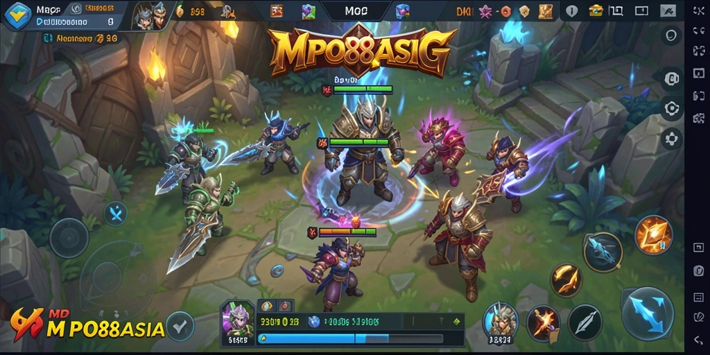 Screenshot MPO88ASIA menunjukkan aksi pertarungan yang mendebarkan dalam game ARPG.