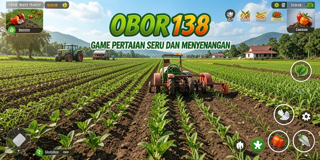 Tangkapan layar OBOR138 yang menunjukkan keseruan gameplay pertanian.