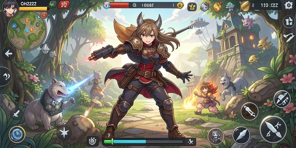 Tampilan menyenangkan dari gameplay Anime yang mengasyikkan.