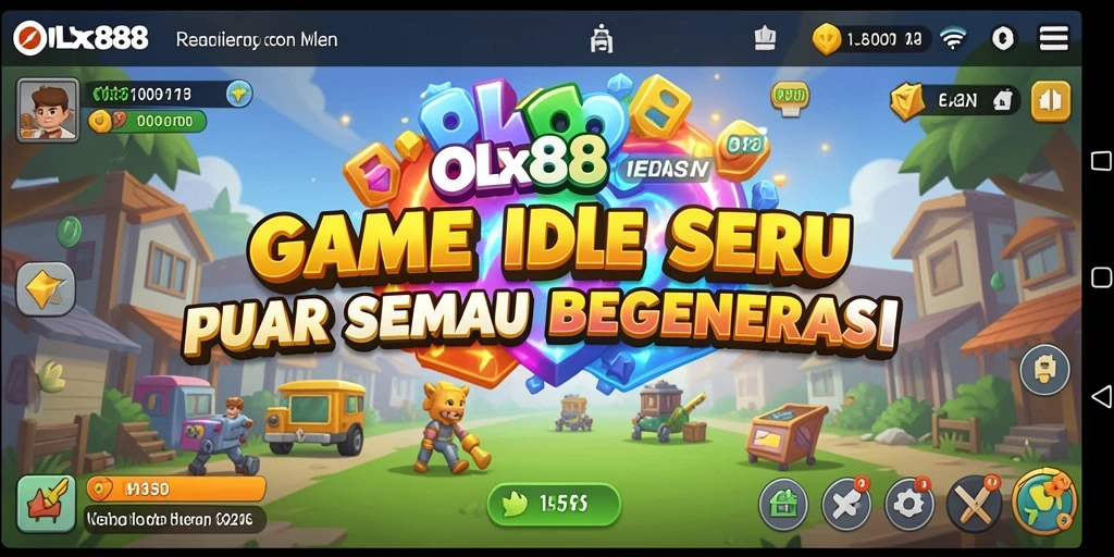 Tampilan gameplay OLX888 yang adiktif dan menarik.