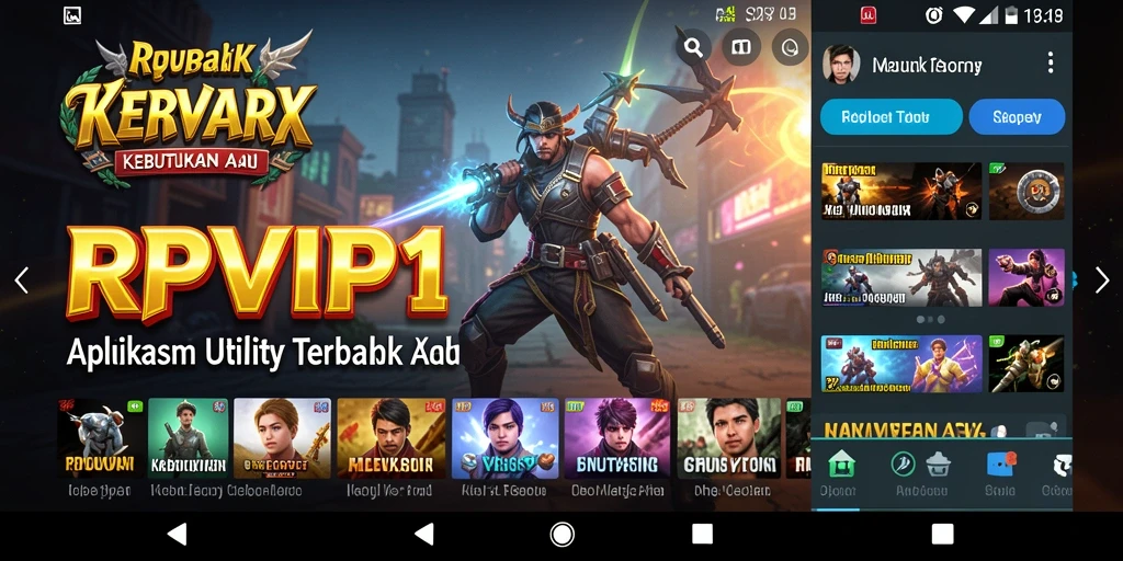Tampilan antarmuka utama RPVIP1 yang intuitif dan efisien.