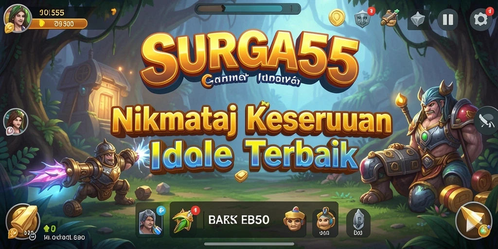Screenshot gameplay SURGA55 yang menunjukkan mekanik Idle yang menarik.