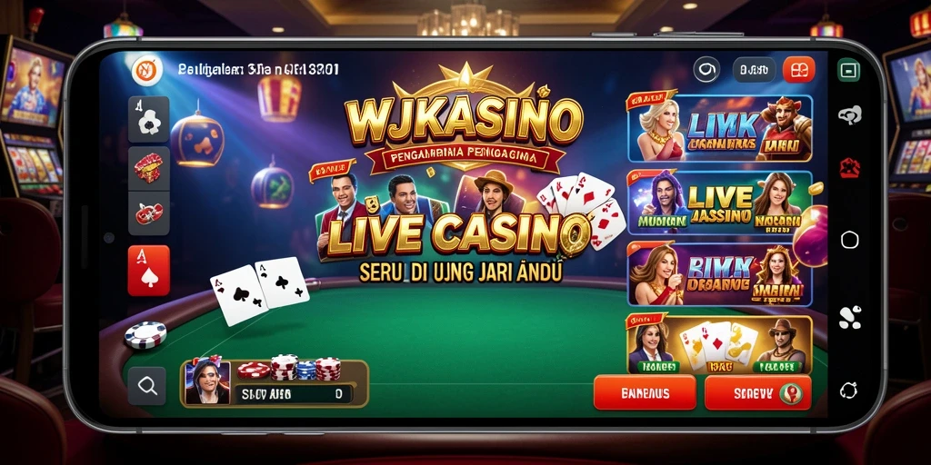 Gameplay Live Casino WJKASINO yang mendebarkan dan interaktif.